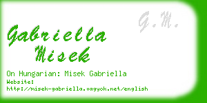 gabriella misek business card